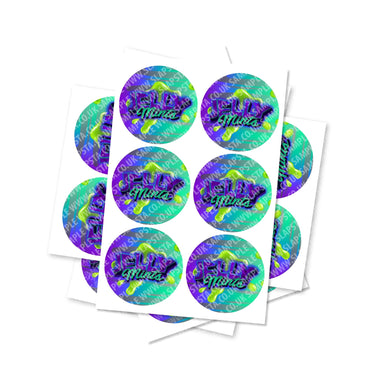 Jelly Mintz Circular Stickers - 2.5cm