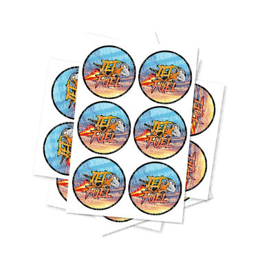 Jet Fuel Circular Stickers - 2.5cm