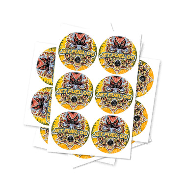 Jet Fuel OG Circular Stickers - 2.5cm