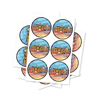 Jet Fuel OG Circular Stickers - 2.5cm