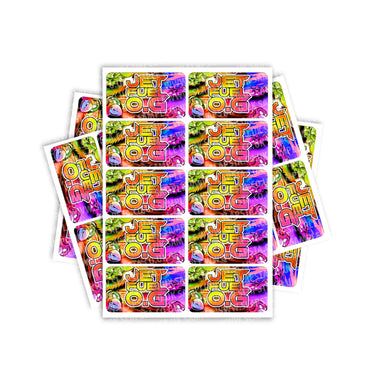 Jet Fuel OG Rectangle / Pre-Roll Labels - Pre-Roll (10.16cm x 6.7cm) / 10