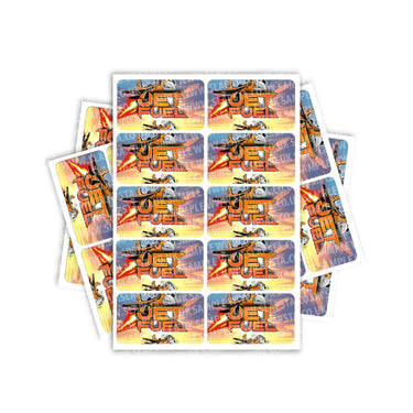 Jet Fuel Rectangle / Pre-Roll Labels - Pre-Roll (10.16cm x 6.7cm) / 10
