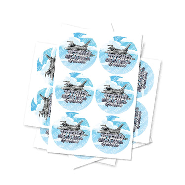 Jetfuel Gelato Circular Stickers - 2.5cm