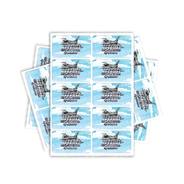 Jetfuel Gelato Rectangle / Pre - Roll Labels - Pre - Roll (10.16cm x 6.7cm)