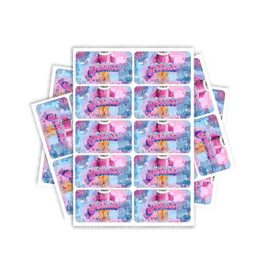 Jetlato Rectangle / Pre - Roll Labels - Pre - Roll (10.16cm x 6.7cm)