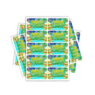 Jungle Cake Rectangle / Pre-Roll Labels - Pre-Roll (10.16cm x 6.7cm) / 10