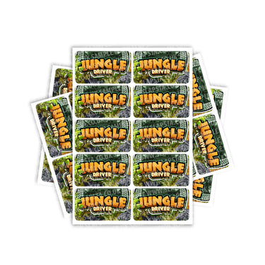 Jungle Driver Rectangle / Pre-Roll Labels - Pre-Roll (10.16cm x 6.7cm) / 10