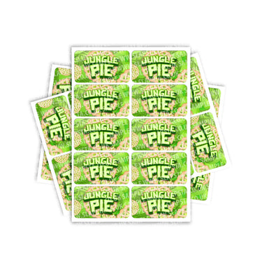 Jungle Pie Rectangle / Pre - Roll Labels - Pre - Roll (10.16cm x 6.7cm)