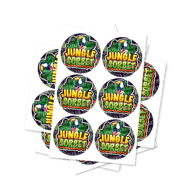 Jungle Sorbet Circular Stickers - 2.5cm