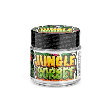Jungle Sorbet Glass Jars Pre - Labeled - 3.5grams (1/8oz)