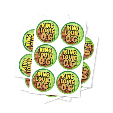 King Louie Circular Stickers - 2.5cm