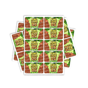 King Louie OG Rectangle / Pre-Roll Labels - Pre-Roll (10.16cm x 6.7cm) / 10