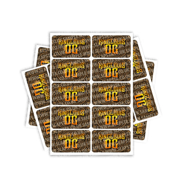 King Louis OG Rectangle / Pre - Roll Labels - Pre - Roll (10.16cm x 6.7cm)