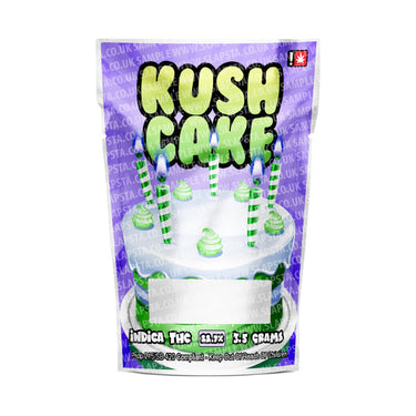 Kush Cake Mylar Pouches Pre - Labeled - 3.5g (1/8oz)