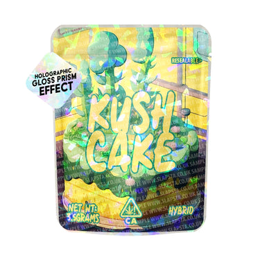 Kush Cake SFX Mylar Pouches Pre - Labeled - 3.5g (1/8oz)