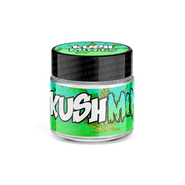 Kush Mints Glass Jars Pre - Labeled - 3.5grams (1/8oz)