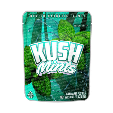 Kush Mints Mylar Pouches Pre - Labeled - 3.5g (1/8oz)