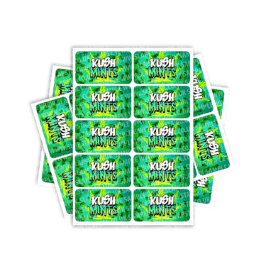 Kush Mints Rectangle / Pre-Roll Labels - Pre-Roll (10.16cm x 6.7cm) / 10