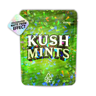 Kush Mints SFX Mylar Pouches Pre - Labeled - 3.5g (1/8oz)
