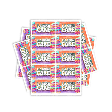 LA Kush Cake Rectangle / Pre-Roll Labels - Pre-Roll (10.16cm x 6.7cm) / 10