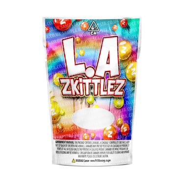 LA Zkittlez Mylar Pouches Pre - Labeled - 3.5g (1/8oz)
