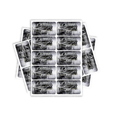 Lambo OG Rectangle / Pre-Roll Labels - Pre-Roll (10.16cm x 6.7cm) / 10