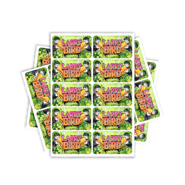 Larry Bird Rectangle / Pre-Roll Labels - Pre-Roll (10.16cm x 6.7cm) / 10