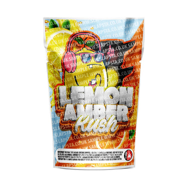 Lemon Amber Kush Mylar Pouches Pre-Labeled - 3.5g (1/8oz) / No / 16pcs