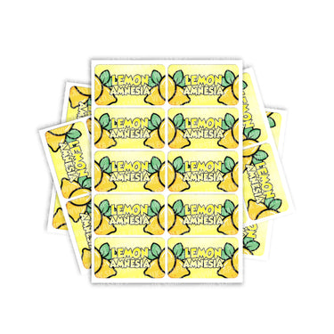 Lemon Amnesia Rectangle / Pre-Roll Labels - Pre-Roll (10.16cm x 6.7cm) / 10