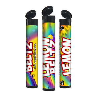 Lemon Beltz Labelled Pre-Roll Tubes - SLAPSTA