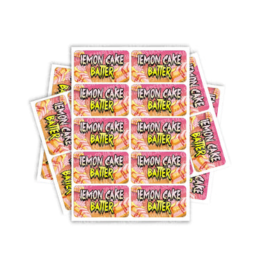 Lemon Cake Batter Rectangle / Pre-Roll Labels - Pre-Roll (10.16cm x 6.7cm) / 10