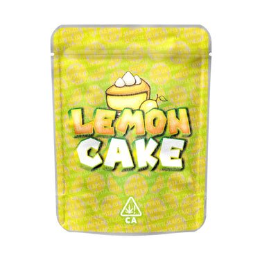 Lemon Cake Mylar Pouches Pre - Labeled - 3.5g (1/8oz)