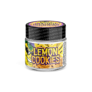 Lemon Cookies Glass Jars Pre - Labeled - 3.5grams (1/8oz)