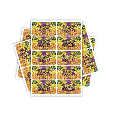 Lemon Cookies Rectangle / Pre - Roll Labels - Pre - Roll (10.16cm x 6.7cm)