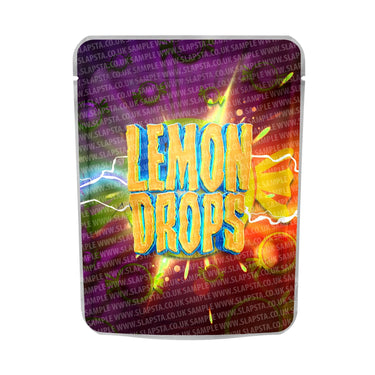 Lemon Drops Mylar Pouches Pre - Labeled - 3.5g (1/8oz)
