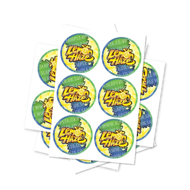 Lemon Haze Circular Stickers - 2.5cm