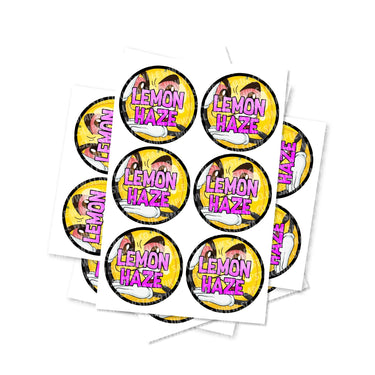 Lemon Haze Circular Stickers - 2.5cm