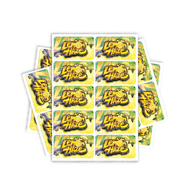 Lemon Haze Rectangle / Pre - Roll Labels - Pre - Roll (10.16cm x 6.7cm)