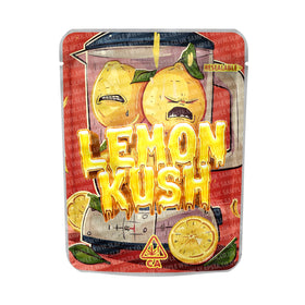 Lemon Kush Mylar Pouches Pre-Labeled