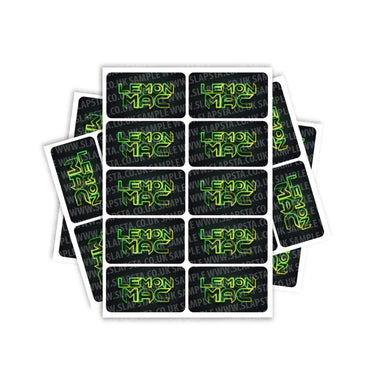 Lemon Mac Rectangle / Pre - Roll Labels - Pre - Roll (10.16cm x 6.7cm)