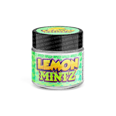 Lemon Mintz Glass Jars Pre - Labeled - 3.5grams (1/8oz)