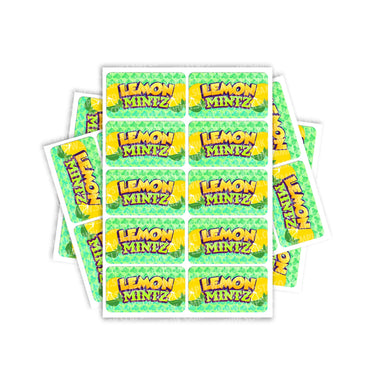 Lemon Mintz Rectangle / Pre-Roll Labels - Pre-Roll (10.16cm x 6.7cm) / 10