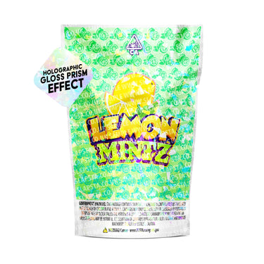 Lemon Mintz SFX Mylar Pouches Pre - Labeled - 3.5g (1/8oz)