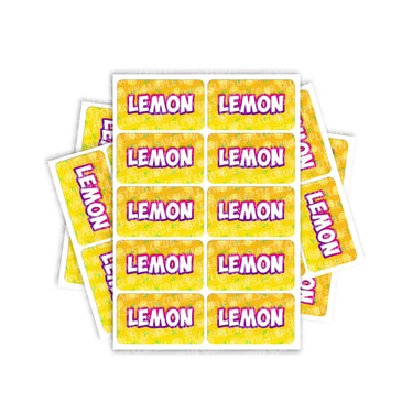 Lemon Rectangle / Pre-Roll Labels - Pre-Roll (10.16cm x 6.7cm) / 10