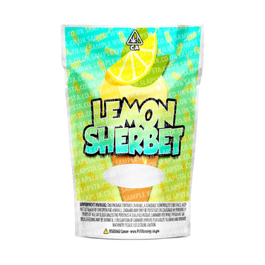 Lemon Sherbet Mylar Pouches Pre-Labeled - 3.5g (1/8oz) / No / 16pcs