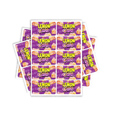 Lemon Tart Rectangle / Pre-Roll Labels - Pre-Roll (10.16cm x 6.7cm) / 10