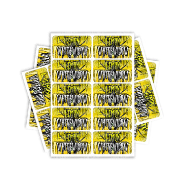 Lemon White Widow Rectangle / Pre - Roll Labels - Pre - Roll (10.16cm x 6.7cm)