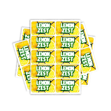 Lemon Zest Rectangle / Pre-Roll Labels - Pre-Roll (10.16cm x 6.7cm) / 10