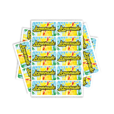 Lemonade Rectangle / Pre-Roll Labels - Pre-Roll (10.16cm x 6.7cm) / 10