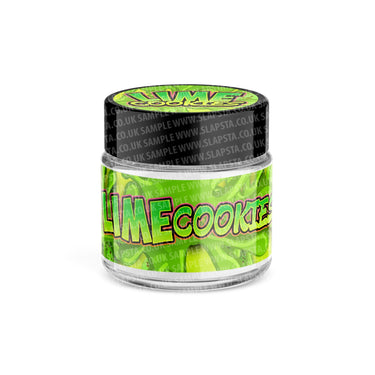 Lime Cookies Glass Jars Pre - Labeled - 3.5grams (1/8oz)